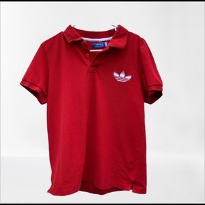 Adidas Red Polo Shirt Size M